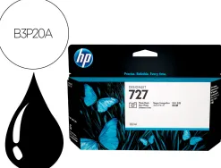 Cartouche hp jet d'encre 727 couleur noir photo 130ml