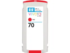 Cartouche hp jet d'encre 70 couleur rouge 130ml
