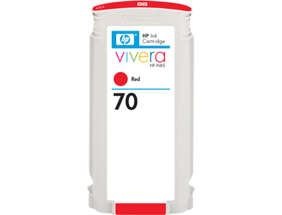 Cartouche hp jet d'encre 70 couleur rouge 130ml
