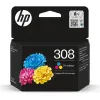 Cartouche hp jet d'encre 308 7fp20ue tri coloris jaune/cyan/magenta 120 pages