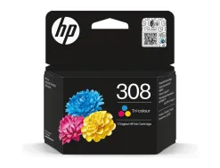 Cartouche hp jet d'encre 308 7fp20ue tri coloris jaune/cyan/magenta 120 pages