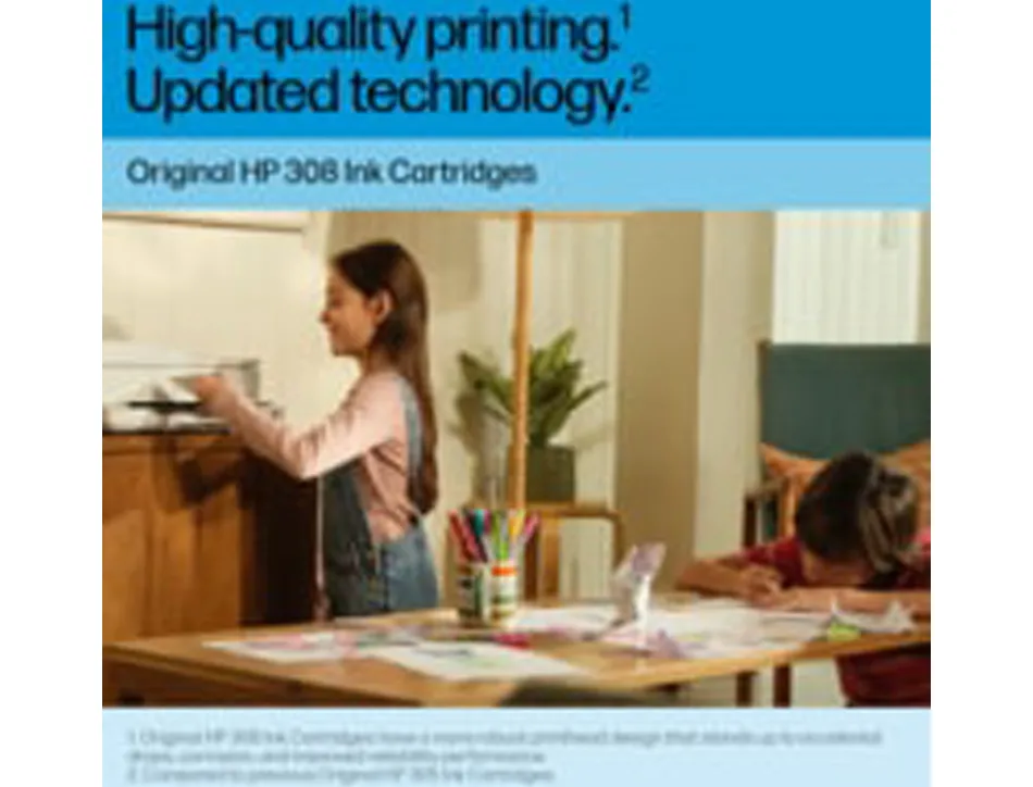 Cartouche hp jet d'encre 308 7fp20ue tri coloris jaune/cyan/magenta 120 pages