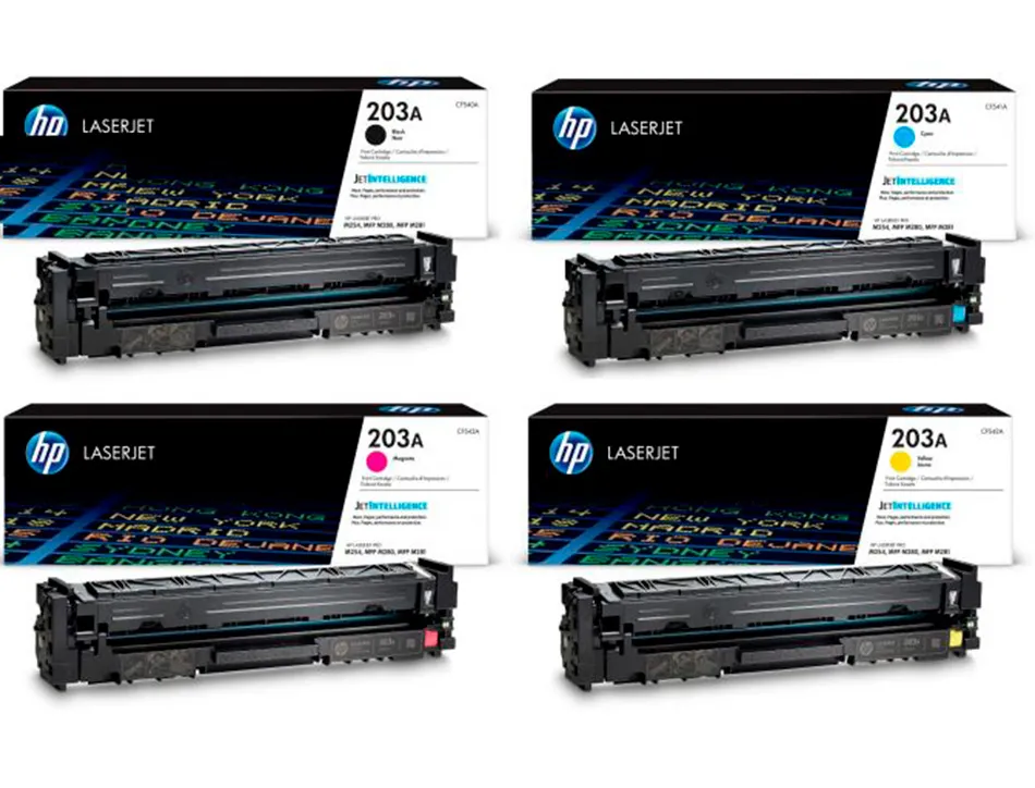 Cartouche hp jet d'encre 203a bcmy multipack