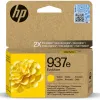 Cartouche hp jet d'encre 937e evomore 4s6w8ne coloris jaune 1650p
