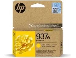 Cartouche hp jet d'encre 937e evomore 4s6w8ne coloris jaune 1650p