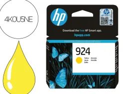 Cartouche hp jet d'encre original 924 4k0u5ne 400 pages coloris jaune