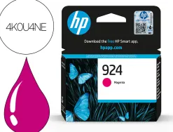 Cartouche hp jet d'encre original 924 4k0u4ne 400 pages coloris magenta