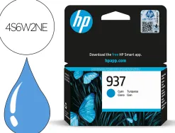 Cartouche hp jet d'encre original 937 4s6w2ne 800 pages coloris cyan