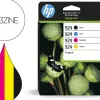 Cartouche hp jet d'encre original 924 6c3z1ne pack 4 couleurs
