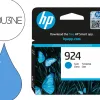 Cartouche hp jet d'encre original 924 4k0u3ne 400 pages coloris cyan