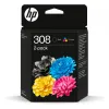Cartouche hp jet d'encre original 308 6l6s6ue pack 4 couleurs