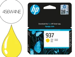 Cartouche hp jet d'encre original 937 4s6w4ne 800 pages coloris jaune