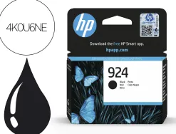 Cartouche hp jet d'encre original 924 4k0u6ne 500 pages coloris noir
