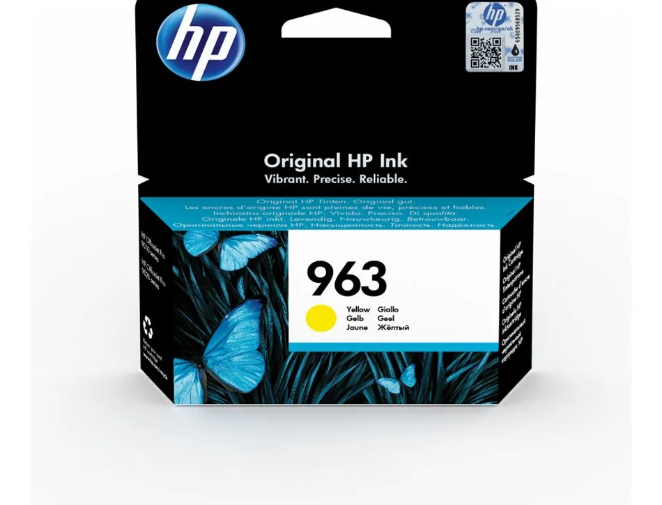 Cartouche hp jet encre 963 officejet pro 9010 - 9020 / 9022 / 9023 / 9025 700 pages jaune
