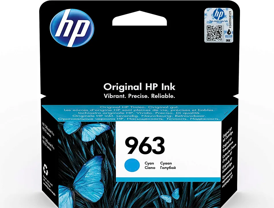Cartouche hp jet encre 963 officejet pro 9010 - 9020 / 9022 / 9023 / 9025 700 pages cyan