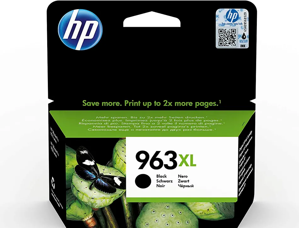 Cartouche hp jet encre 963 xl officejet pro 9010 - 9020 / 9022 / 9023 / 9025 2000 pages noir