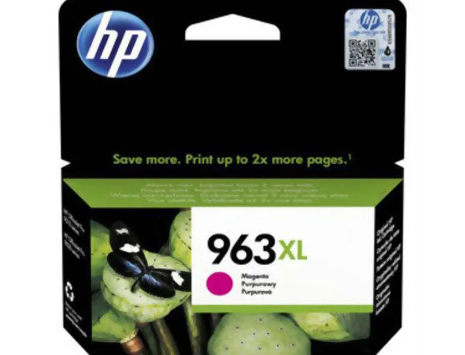 Cartouche hp jet encre 963 xl officejet pro 9010 - 9020 / 9022 / 9023 / 9025 1600 pages magenta