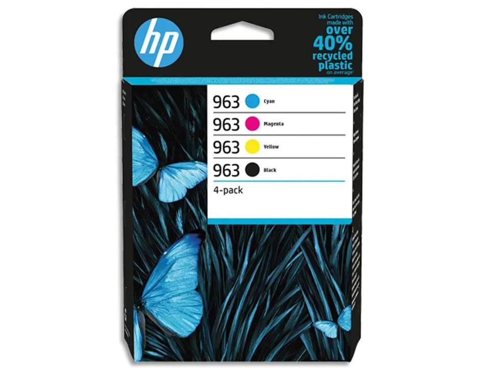 Cartouche hp laser jet 963-6zc70ae multi pack noir/ cyan/magenta/jaune