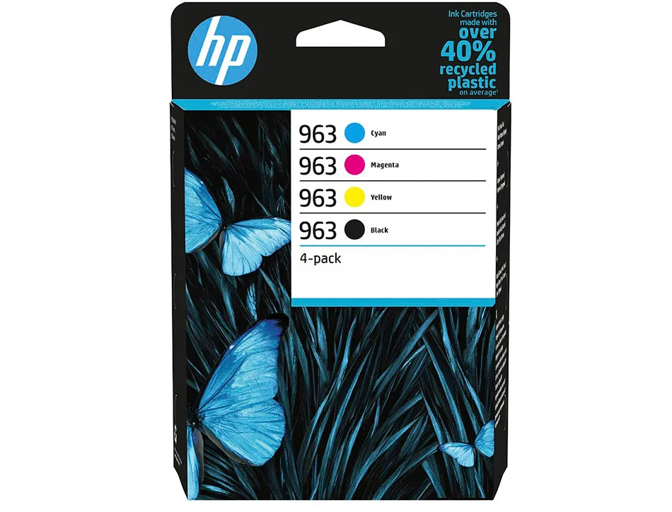 Cartouche hp laser jet 963-6zc70ae multi pack noir/ cyan/magenta/jaune