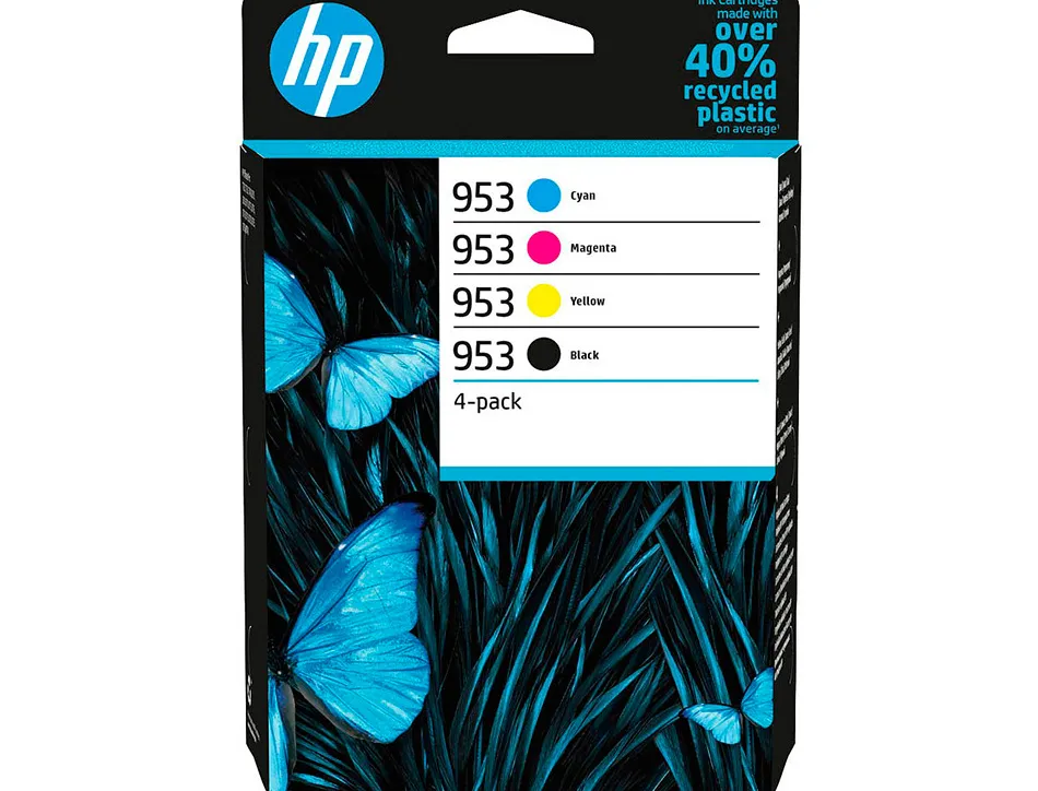 Cartouche hp laserjet 953 bk/cmy 6zc69ae multipack noir/cyan/magenta/jaune