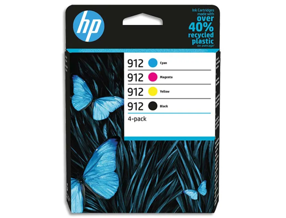Cartouche hp laserjet 912 -6zc74ae multi pack noir/ cyan/magenta/jaune