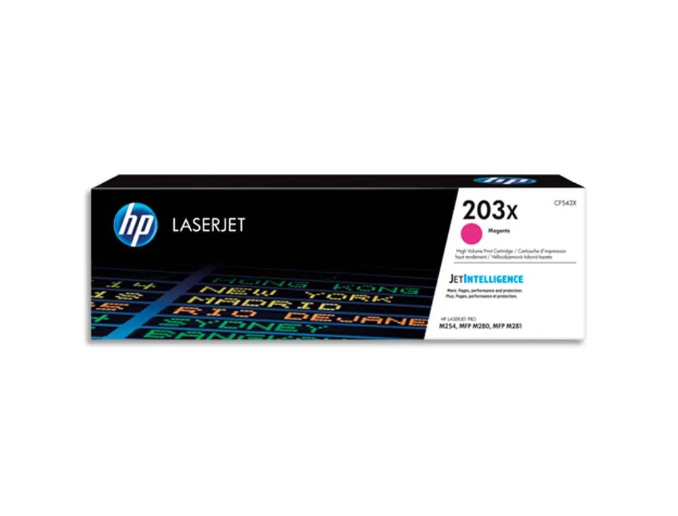 Cartouche hp laserjet 203x -cf 543x magenta 2500 pag