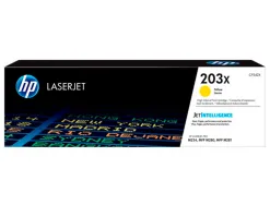 Cartouche hp laserjet 203x-cf 542x couleur jaune 2500 pag
