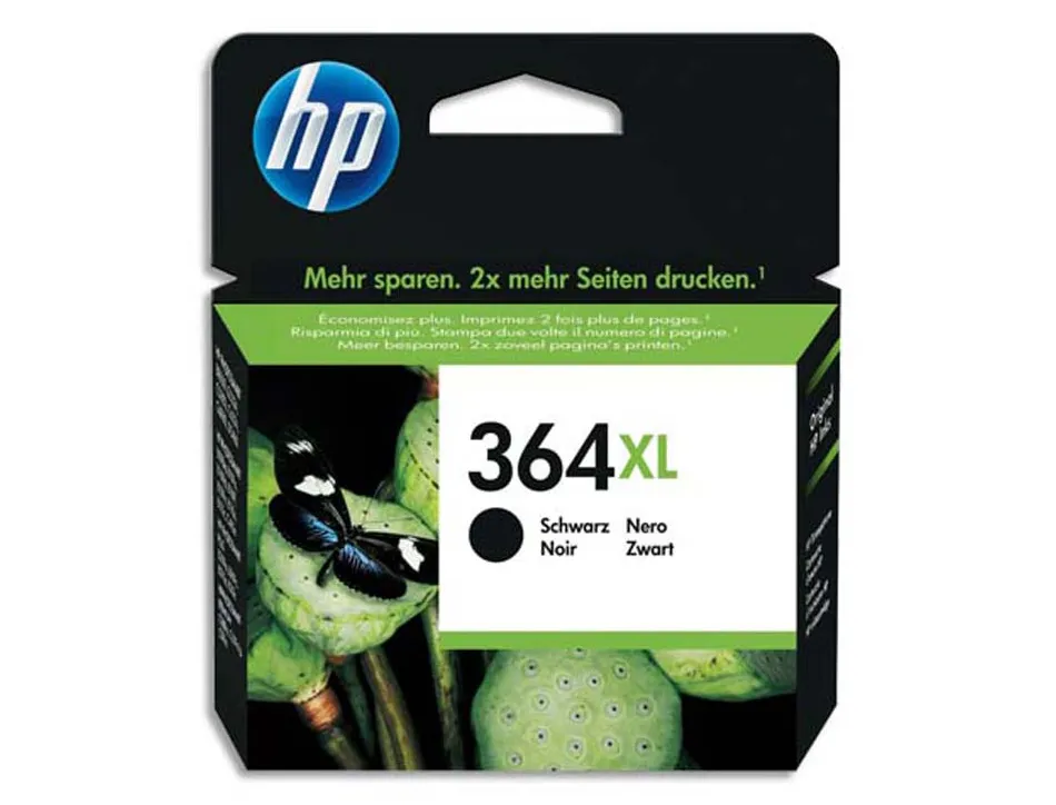 Cartouche hp n.364xl jet d'encre couleur noir 550p
