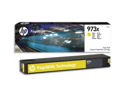 Cartouche hp 973x jet d'encre f6t83ae pagewide pro couleur jaune 7000p