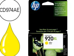 Cartouche hp 920xl jet d'encre cd974ae couleur jaune haute capacité 700p