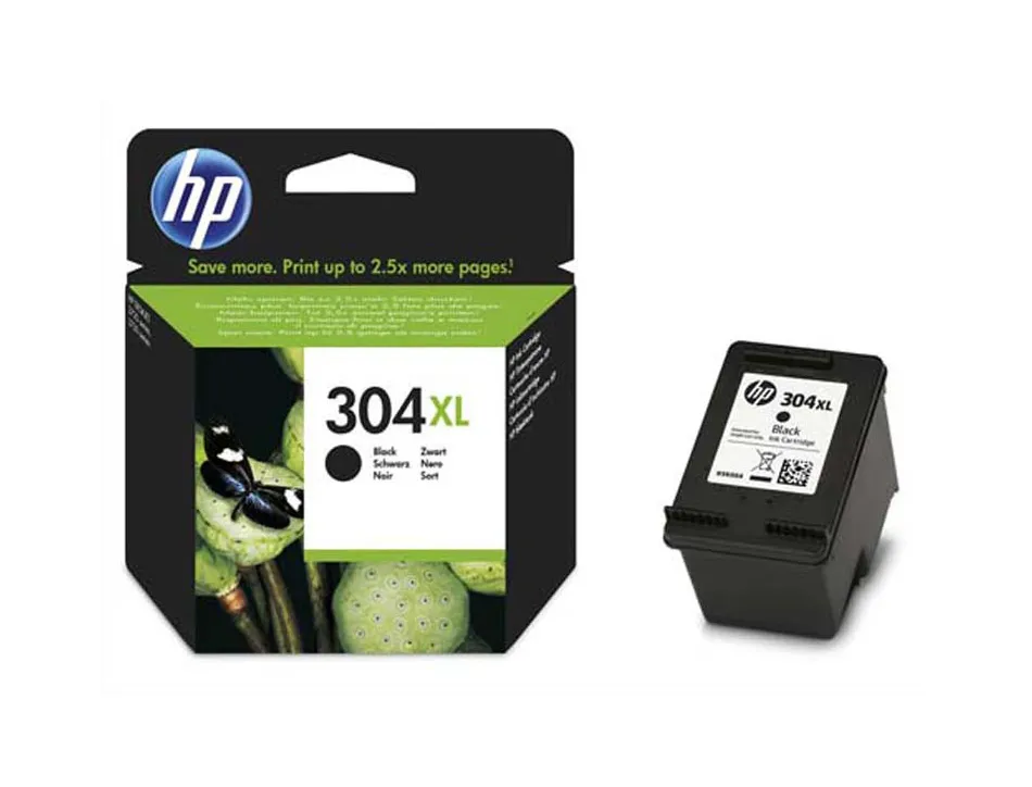 Cartouche hp 304xl jet d'encre n9k08ae couleur noir 300p