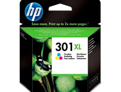 Cartouche hp 301xl jet d'encre ch564ee 3 couleurs cyan/magenta/jaune 330p