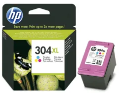 Cartouche hp 304xl jet d'encre n9k07ae 3 couleurs cyan/magenta/jaune 300p