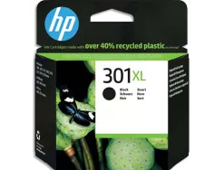 Cartouche hp 301xl jet d'encre ch563ee couleur noir haute capacité 480p