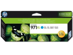 Cartouche hp 971xl jet d'encre cn626ae couleur cyan haute capacité 6600p
