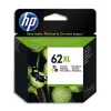 Cartouche hp 62xl jet d'encre c2p07ae 3 couleurs cyan/magenta/jaune haute capacité 415p