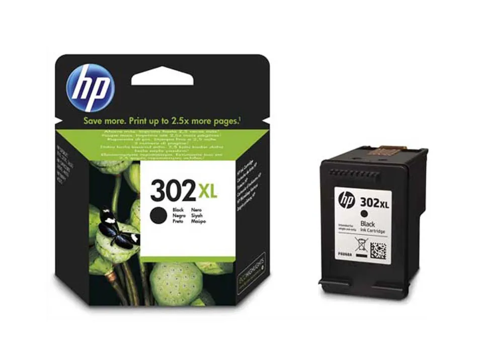 Cartouche hp 302xl jet d'encre fau68ae couleur noir 480p