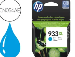 Cartouche hp 933xl jet d'encre cn054ae couleur cyan haute capacité 825p