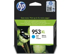 Cartouche hp 953xl jet d'encre f6u16ae couleur cyan 1450p