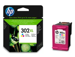 Cartouche hp 302xl jet d'encre fau67ae 3 couleurs cyan/magenta/jaune 330p