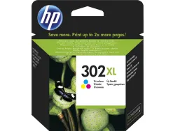 Cartouche hp 302xl jet d'encre fau67ae 3 couleurs cyan/magenta/jaune 330p