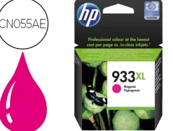 Cartouche hp 933xl jet d'encre cn055ae couleur magenta haute capacité 825p
