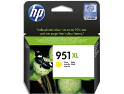 Cartouche hp 951xl jet d'encre cn048ae couleur jaune haute capacité 1500p