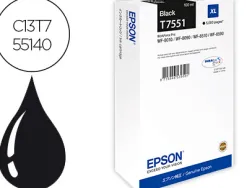 Cartouche jet d'encre epson t7551 workforce pro wf-8010 / 8090 / 8510 / 8590 noir