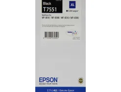 Cartouche jet d'encre epson t7551 workforce pro wf-8010 / 8090 / 8510 / 8590 noir