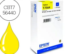 Cartouche jet encre epson t7563 hc original c13t75634010 couleur jaune