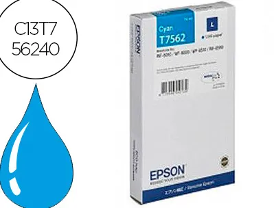Cartouche jet encre epson t7561 hc original c13t75614010 couleur cyan