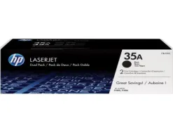 Cartouche laser hp cb435ad couleur noir bi- pack