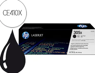 Cartouche laser hp 305x couleur noir 4000 pag