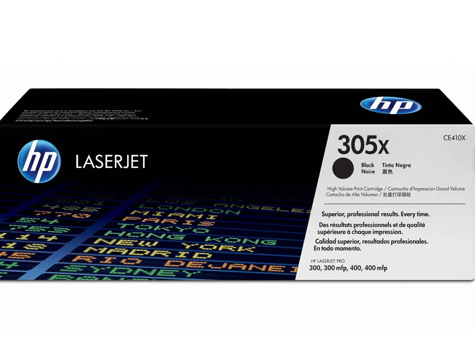 Cartouche laser hp 305x couleur noir 4000 pag
